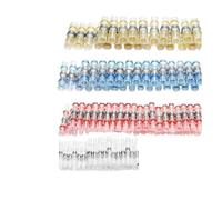 100pcs Solder Seal Wire Connectors Heat Shrink Insulated Electrical Wire Terminals Butt Splice Cable Crimp