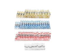 100pcs Solder Seal Wire Connectors Heat Shrink Insulated Electrical Wire Terminals Butt Splice Cable Crimp