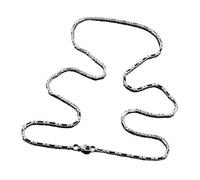 100pcs Stainless Steel Necklace Long Square Box Chain on the Neck Collar for Women Men Silver Color Simple Jewelry Accessories Choker Para Manualidades(26 inches 66 cm,2.5mm Wide)