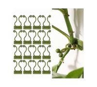100Pcs Support Clip for Climbing Plants, Self-Adhesive Plant Clips, Green Vine Wall Fixing Clip, Wall Fixer, Plant Support Hook Clip, Stake Clip, Plan