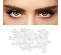 100pcs Tattoo Ink Cap, Silicone Tattoo Hat Ink Cup, Reusable Permanent Makeup Tattoo Pigment Container Plastic Microblading Pigment Accessories Holder (S)