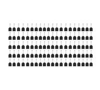 100pcs Terminal de aislamiento Terminal de cobre PVC Férulas Férulas Terminales AWG 16 1.5 mm² Para equipos eléctricos Gabinetes de distribución de energía