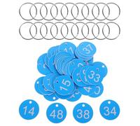 100PCS Valve Number Tags Plastic Hanging Labels For Pipe Identification Numbered Storage Organization Para IdentificacióN