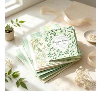100PCS Vintage Scrapbook Pages, Junk Journal Art Deco Supplies - Green | Papel con temática floral a cuadros de 8 x 8 cm, adornos estéticos botánicos de salvia, paquetes de fondo retro envejecido de