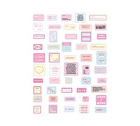 100PCS Vintage Scrapbook Stickers Aesthetic Paper Multiple Styles Easy Apply Words for Journaling Water Bottle