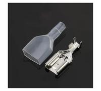 100Sets(200pcs) Female Spade Connector 7.8 Crimp Terminal With Insulating Sleeves Cold Pressed Terminals Lock