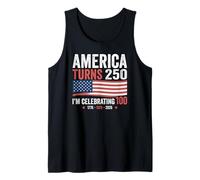 100th Birthday 250th Anniversary USA Patriotic 4th of July Camiseta sin Mangas