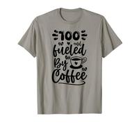 100th Birthday Classic 100 Fueled by Coffee Age Cien Camiseta