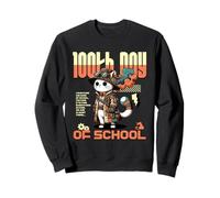 100th Day of School Teachers Kids Child Happy 100 Days Cat Sudadera