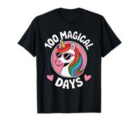 100th Day Of School Unicorn 100 Magical Days Teacher Camiseta