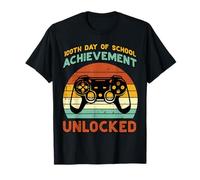 100th Day of School Unlocked Gamer 100 Days Boys Kids Youth Camiseta