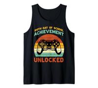 100th Day of School Unlocked Gamer 100 Days Boys Kids Youth Camiseta sin Mangas