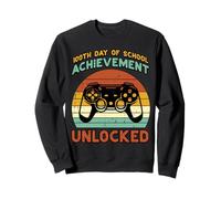100th Day of School Unlocked Gamer 100 Days Boys Kids Youth Sudadera