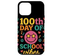 100th Day of School Vibes Retro Groovy Star Eyes Fiesta Carcasa para iPhone 12 Pro MAX