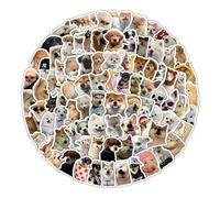 100unidades Pegatinas para Perros,Pegatinas Realistas de Perros,Pegatina Autoadhesivas Impermeables,para álbumes de Recortes,Cuadernos,Equipaje,Fundas de Teléfono,Botellas de Agua