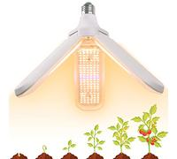 100W Bombilla de Crecimiento Espectro Completo 150 LED Lamparas de Crecimiento para Plantas de Interior E27 Cultivo Bombilla para Hidropónica Invernadero Grow Box Plantas Hortalizas Flores (150W)