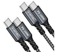 100W Cable USB C a USB C [2Pack 2M] Cable USB Tipo C Carga Rápida 5A PD