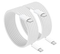 100W Cable USB C a USB C [2Pack 2M] Cable USB Tipo C Carga Rápida 5A PD con E-Mark Chip Cable Tipo C para iPhone 16 15,iPad Air/Pro,MacBook Air/Pro,Samsung Galaxy,Google Pixel,Huawei