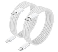 100W Cable USB C a USB C [2Pack 3M] Cable USB Tipo C Carga Rápida 5A PD con E-Mark Chip Cable Tipo C para iPhone 16 15;iPad Air/Pro;MacBook Air/Pro;Samsung Galaxy;Google Pixel;Huawei
