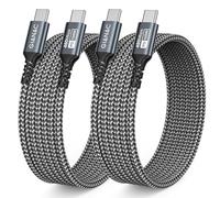 100W Cable USB C a USB C [2Pack 3M] Cable USB Tipo C Carga Rápida 5A PD con E-Mark Chip Cable Tipo C para iPhone 16 15;iPad Air/Pro;MacBook Air/Pro;Samsung Galaxy;Google Pixel;Huawei