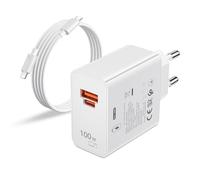 100W Cargador con 6A USB C Cable 2M para Honor 200 400 Pro Magic7 8 Pro Magic6 RSR, Carga Rápida Supercarga Adaptador para Honor Magic V5 V3 V2 RSR 7 Lite 90 70 X9c x8d MagicPad2 Mate X6 Mate 40 RS