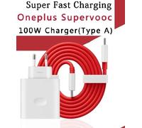 100W Cargador OnePlus Supervooc tipo A adaptador de corriente EU ES. Cable tipo C súper rápido 15 13 12 11 10 Pro Nord 3 4 5 CE para teléfono Realme Oppo adaptador de cargador de viaje