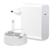 100W Cargador USBC Macbook Pro, Silencioso y con Baja Generación de Calor, Cargador Rápido Original de Repuesto para MacBook Pro 16/14/13'', MacBook Air 13/15'' (2019~2025), Serie Mac M1 M2 M3 M4 M5