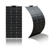 100W Flexible Panel Solar Monocristalino Placa Solar Los Paneles Solares son aptos para cargadores de exterior, autocaravanas, barcos