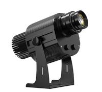 100W LED GOBO Logotipo Proyector Mesa Rotor Zoom Manual Mando a Distancia Custom Gobo Empresa Tienda Rótulo Publicitario (Black)