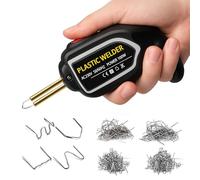 100W Soldador de Plastico: Máquina de Soldadura de Plástico Kit de Reparación de Parachoques de Coche Grapadora de Calor Con 200 Grapas