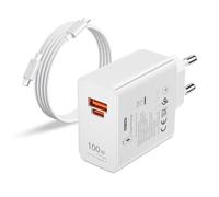 100W Supercharge Cargador con 6A USB C Cable 2M para Honor 200 400 Pro Magic7 Magic6 RSR, Carga Rápida Supercarga Adaptador para Honor Magic V5 V3 V2 RSR 7 Lite 90 70 X9c MagicPad2 Mate X6 Mate 40 RS