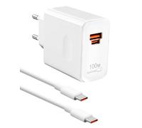 100W Supercharge Cargador Rápido USB C con Cable 6A 1M para Honor 200 Pro 200 Lite Magic 7/7 Lite Magic 6 Lite 90 Smart X6b X7b X8a X8b Pad 9 para Huawei Mate 60 Pro Pura 70 Nova 11