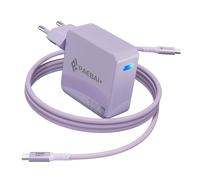 100W USB C Cargador PD GAN Carga Rapida para MacBook Pro, MacBook Air, Google Pixelbook, ThinkPad, DELL XPS, iPad, Galaxy S24/S23, iPhone 17/16/Pro y más Dispositivos de Tipo C