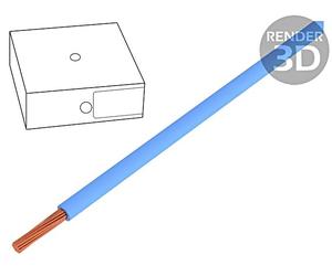 100X 11019372 cables H05V2-K Line Cu 1mm2 18AWG PVC azul 300V,500V 100m HELU
