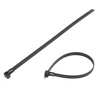 100X 131-22510 Bridas Solubles L: 250mm W: 7,6mm Negro Poliamida 200N HELLER