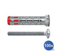 100x Fischer Tassello Para Paneles Duohm S, Fijación, Agujero 8 Mm, M4X55