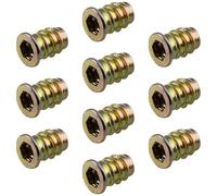 100x GedoTec PROFESIONAL Einschrauben mangas Tuerca de tornillo Eindrehen con Borde la cubierta M6 - M8 - M10 Galvanizado acero Motor: Interior hexagonal Calidad marca para su Sala estar