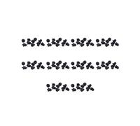 100X Goma Negra 6.35mm Jack de Audio PC PC Toma de Micrófono DVD Cubierta Antipolvo