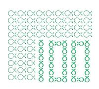 100x Plant Support Clips, Garden Vine Fasteners for Climbing Plants, Orchid Tomato Vegetable Fixing, Flexible Greenhouse Supplies for Trellis Training & Garden Organization