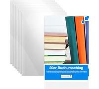 100x Portada de libro clara y transparente Funda y protector de cuaderno - Protector de libros - DIN A4 - ideal para la protección de libros, cuadernos, libros de texto y libretas