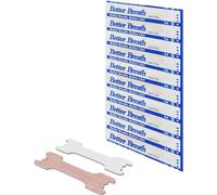 100x Tiras Nasales Anti Ronquidos para una Mejor Respiración al Dormir y Hacer Deporte, de Better Breath - Talla L 66 * 19mm