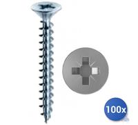 100x Tornillo Autorroscante Panelvit® Mustad de Acero A2 Aisi 304 Aglomerado