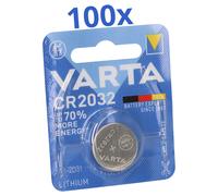 100X VARTA CR 2032 CR2032 Batería De Litio 3V 100 Piezas 1 Paquete