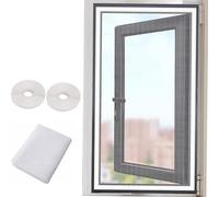 100x145cm Mosquitera protección anti insectos y moscas para ventanas grandes, lavable, sin taladros