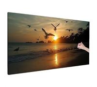 100x40cm Diamond Painting Grande, 5D DIY Playa Diamond Painting Kit Completo para Adultos, Atardecer Cuadro Diamantes Bordado, Dibujos con Diamantes, Cuadros Decoracion Salon Modernos, Model,R-50