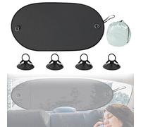 100x50 cm Parasol para Coche Universal, Parasol Coche Lateral con Potente Ventosa, Parasol Ventanas Traseras Coche, Protección UV,con 4 ventosas y 1 Bolsa de Almacenamiento