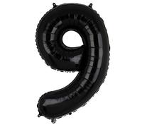 101 CM Grande Negro Número 9 Foil Globo Mylar Gigante Niño Helio Globos Suministros de Decoración de Fiesta de Cumpleaños Bebé