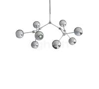 101 Copenhagen Drop Globe, lámpara de araña, cromo - Anch.95 cm - 500 cm