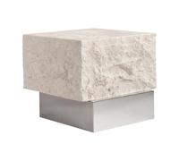 101 Copenhagen Mesa auxiliar Temple low 42x40 cm Chrome-limestone