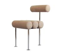 101 Copenhagen Silla de comedor Hiro Acero inoxidable-nobuk
